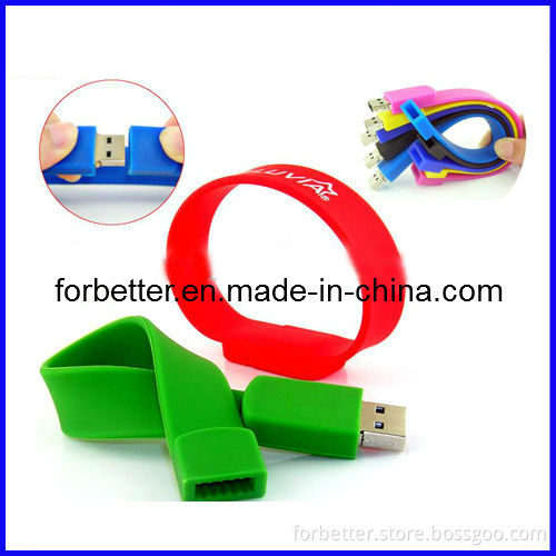 Eco-Friendly Silicone USB Bracelet